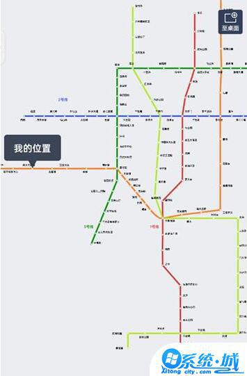 百度地图查看城市地铁线路图怎么看